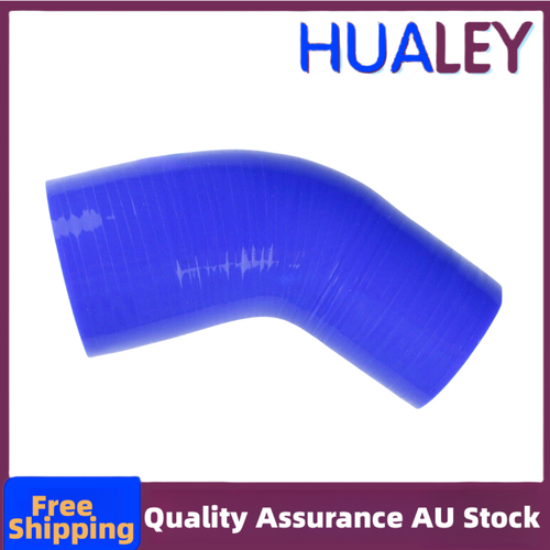 Silicone 45° Reducer Elbow Hose – 70mm To 80mm (2.75" To 3.15") – Blue – TT Racing