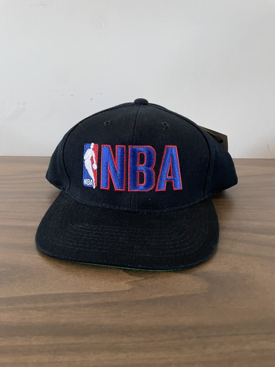 Vintage NBA Logo Sports Specialties Black Dome Plain SnapBack Wool