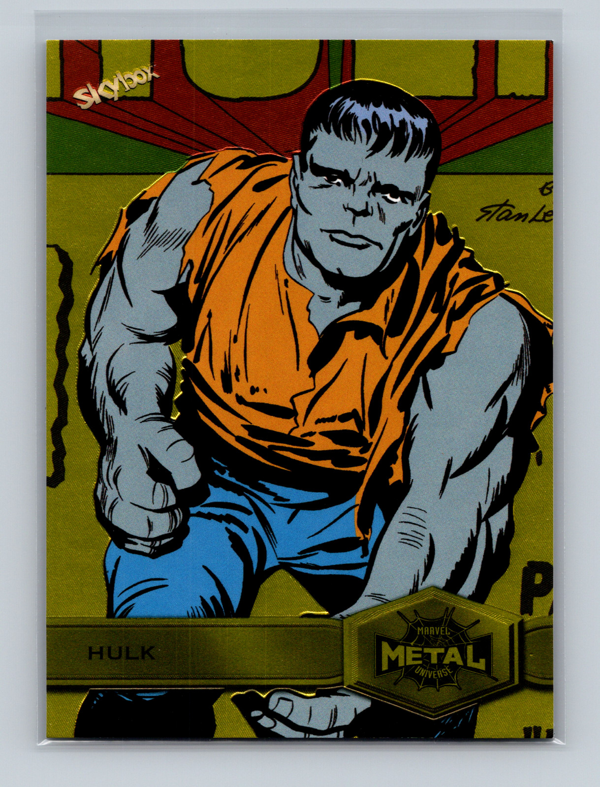 2021 Skybox Marvel Metal Universe Spider-Man Yellow HULK #133