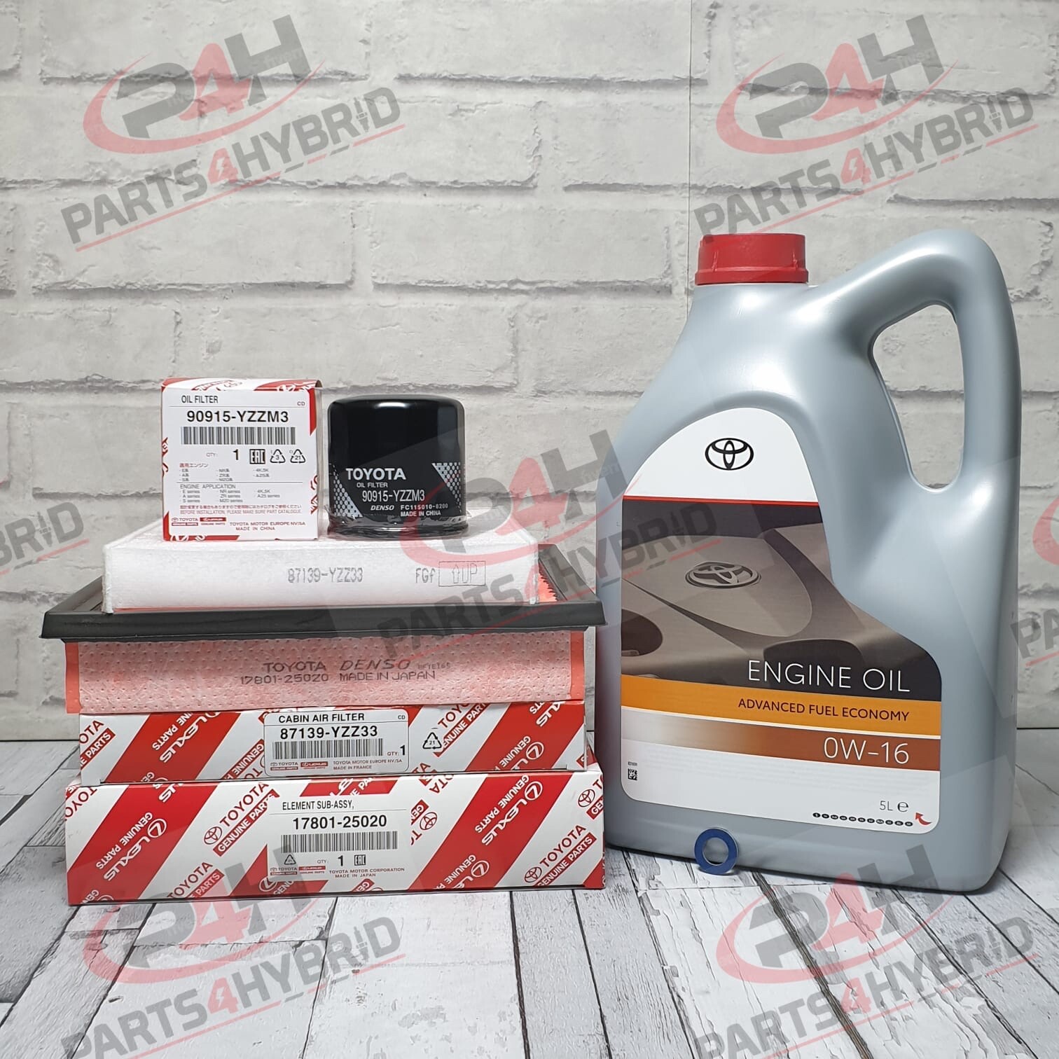 Genuine Toyota Rav4 Service Kit Mxaa52 2.0L 2018-2022 With 5L 0W16 Oil & Filters