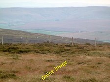 Photo 6x4 Lancashire - Yorkshire county boundary fence south of Hoof Ston c2014