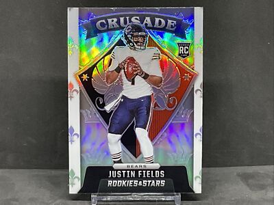 2021 Panini Rookies & Stars Crusade Silver Prizm Justin Fields CR-23 - Wow!!