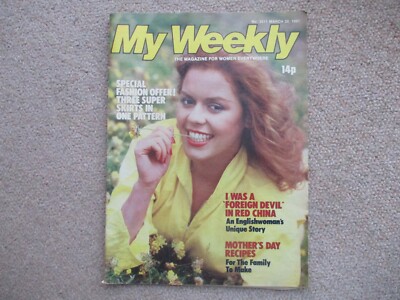 'My Weekly' magazine. March 28, 1981. Yesterdays Stars - Lita Roza interview.