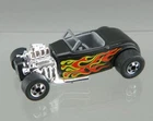 Vintage 1977 Hot Wheels Flying Colors Diecast 1/64 Black Street Rodder HK VG-EXC