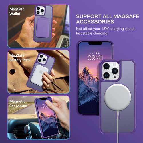 Funda para iPhone 16/15/14/13/12/11 Pro Max pesada a prueba de golpes con soporte magnético cubierta - Imagen 339 de 751