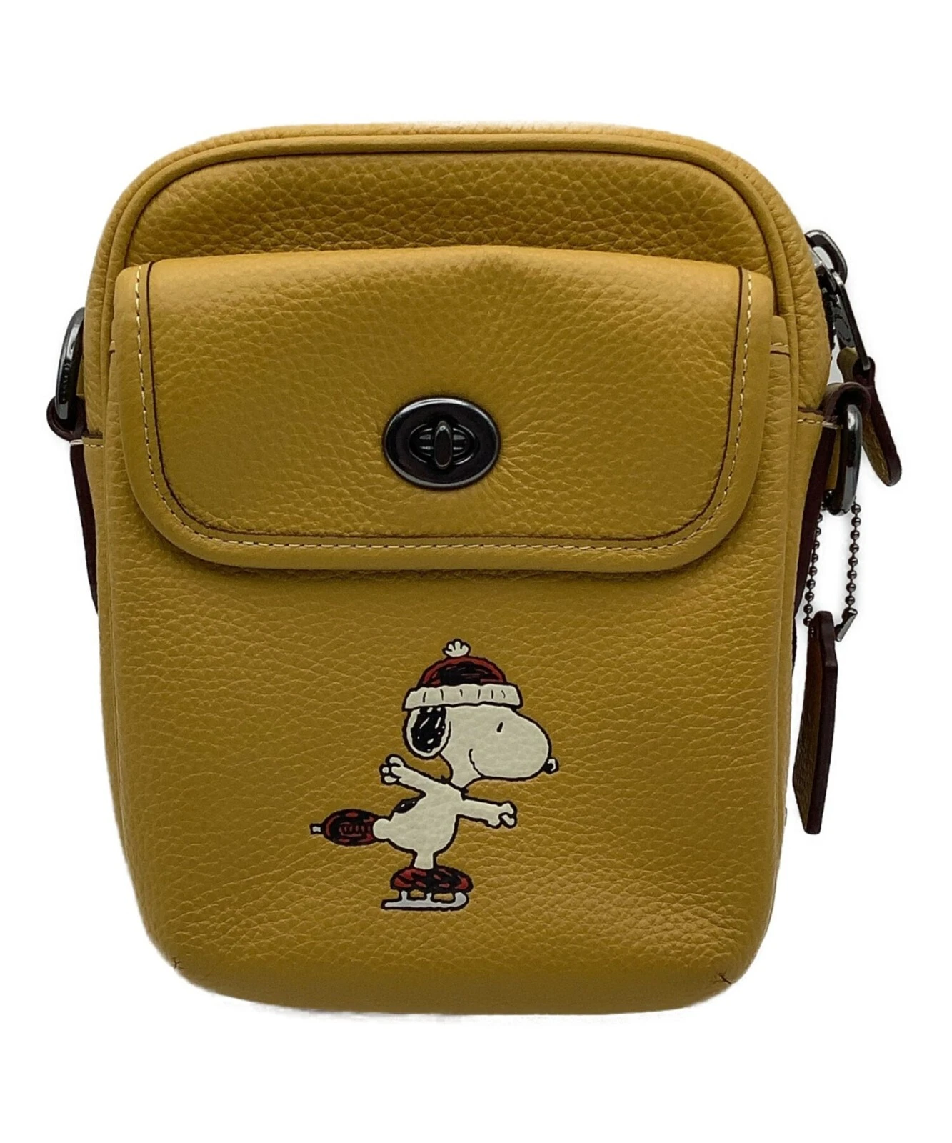 Borsa a tracolla Coach X Peanuts CE613 colore cammello Snoopy borsa da donna dal Giappone