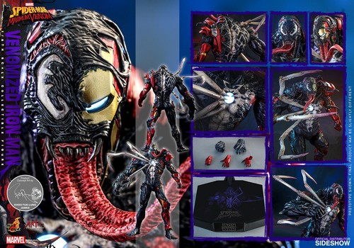 Marvel Spider-Man: Iron Man + Venom Está Venomizado 1/6 Hot Toys Sideshow AC04 - Imagen 2 de 6