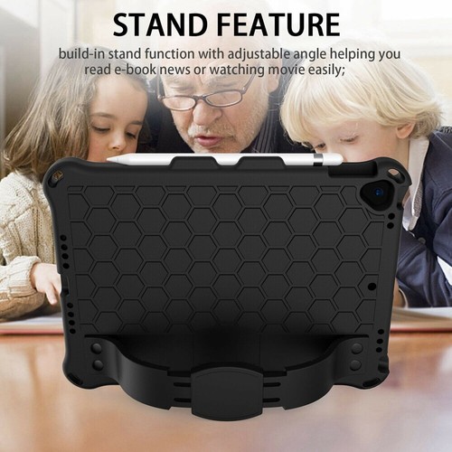 Rubber Stand Case Cover With Strap For iPad Mini Air Pro 1 2 3 4 5/6/7/8/9th Gen - Picture 18 of 84