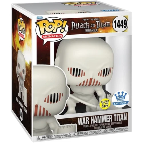 Attack on Titan - 6" War Hammer Titan (Glow Funko Exclusive) #1449 - Funko Pop!