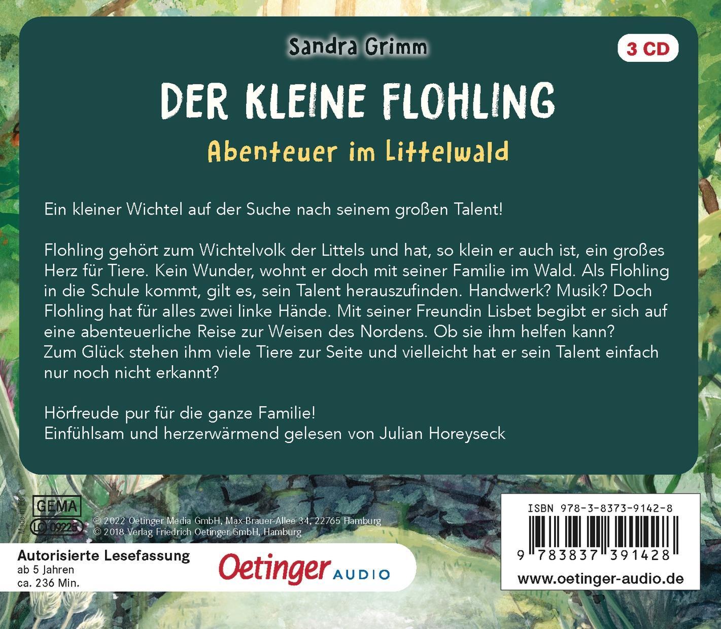 Thumbnail - Der Kleine Flohling 1. Abenteuer Littelwald Sandra Grimm
