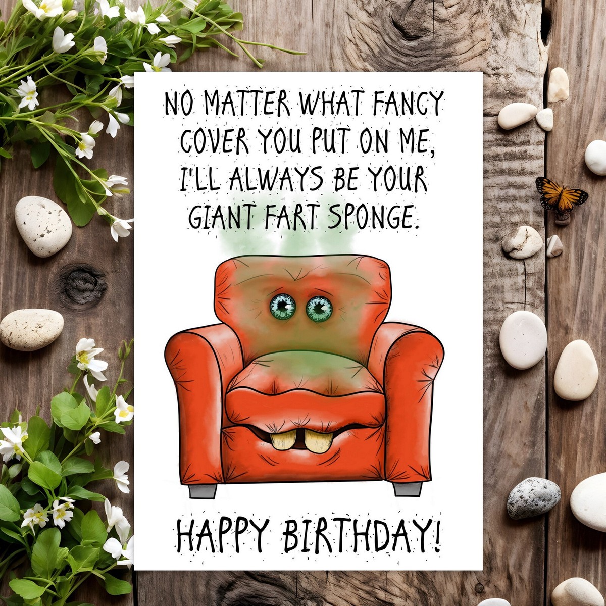 Happy Birthday Bumder – Lustige & Unhöfliche Geburtstagskarte Für Männer & Frauen, 15x15 Cm, Mit Umschlag, Blanko Innen