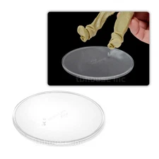 2 x NECA FIGURE DISPLAY STANDS clear FOR 6"-8" ACTION FIGURES plastic 3.5" ROUND