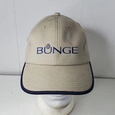 Bunge Soybeans Exporter Embroidered Logo Adjustable Hat Cap Agribusiness USA