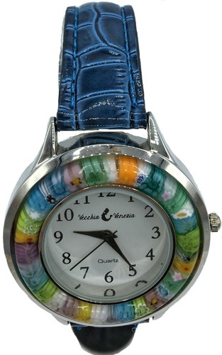 Orologio Ring Donna watch in Vetro di Murano e antica Murrina Millefiori - 第 3/4 張圖片