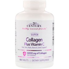 21st Century Super Collagen Plus Vitamin C Tablets Supplement 6000mg 180 Count