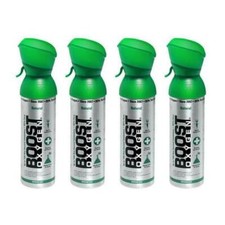 Boost Oxygen Natural Portable 5 Liter Pure Canned Oxygen Canister 4 Pack 