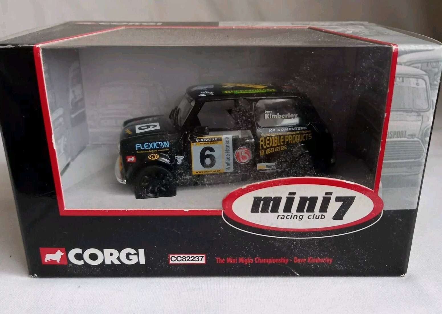 BLACK RALLY MINI Corgi 1/43 Diecast Championship Dave Kimberley CC82237 IN BOX