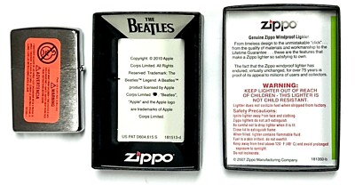 The Beatles Zippo Lighter Back In The USSR Extremely Rare Limited
