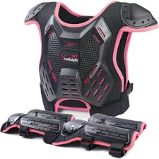 Youth Motocross Guard Chest Protector ATV Armor Vest Elbow Knee Protective Pad