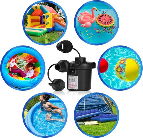 Electric Air Pump for Inflatable Air Mattress Bed Boat Couch Pool Toy Raft Float - Picture 2 of 14