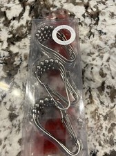 Set of 12 Shower Curtain Hook Rust Resistant Shower Curtain Ring Stainless Steel