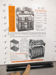 Aurora 1938 automotive supply store display sales catalog sheet DUPONT paint can