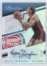 2014 Panini Prestige Bonus Shots Blue Premium 15/15 Kelly Tripucka #4 Auto 1b8