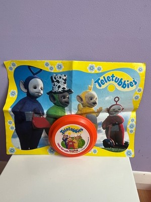 Vintage 1998 Teletubbies Stoffpuppe and Friends Productions BBC Frisbee + Poster