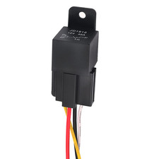 12V 4Pin 40A Car Relay with Harness Sockets Color Labeled Wires for Automotiv...
