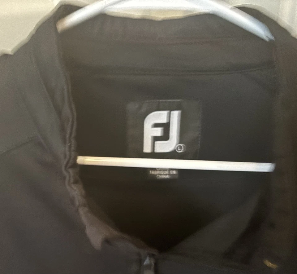 Cortavientos de golf Trump National cremallera completa negro Footjoy grande Foto 3 de 4