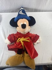 Mickey Mouse The Disney Store 19" Sorcerer's Apprentice Fantasia Plush Stuffed