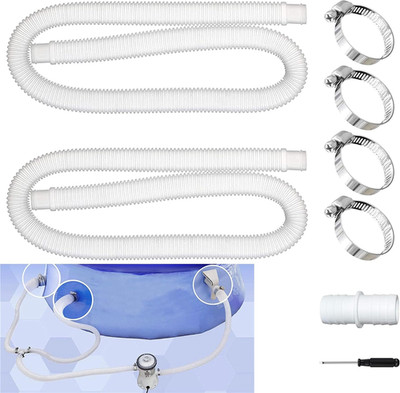 Pool-Schlauch Set 32mm Wassersystem Austausch mit Klemmen & Adapter