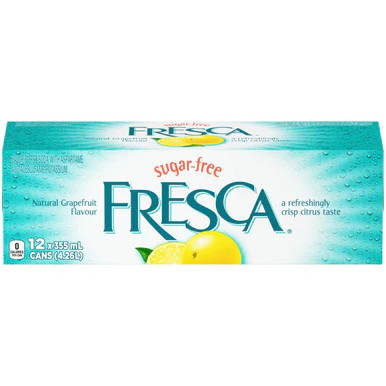 Fresca Soft Drink Soda 355mL/12 oz. Cans, 12pk {Imported from Canada} - Picture 1 of 5