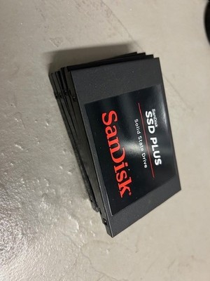 LOT 5x SanDisk 240GB SSD 95%-97% Zustand SATA 6G/s Model: SDSSDA 2.5''
