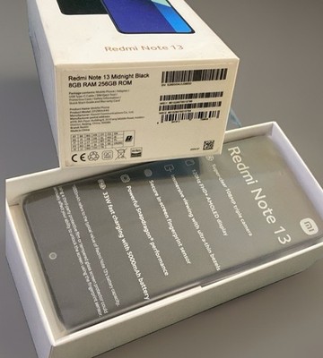 Xiaomi Redmi Note 13 mitternachts Schwarz  8GB RAM 256GB TOP