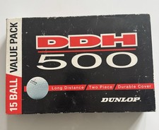 Dunlop DDH 500 Distance Golf Balls Set 5x3, Boxed 15 Balls