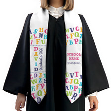 Personalized Kindergarten Pre-K Teacher Graduation Stole Class Of 2026 Sash Gift