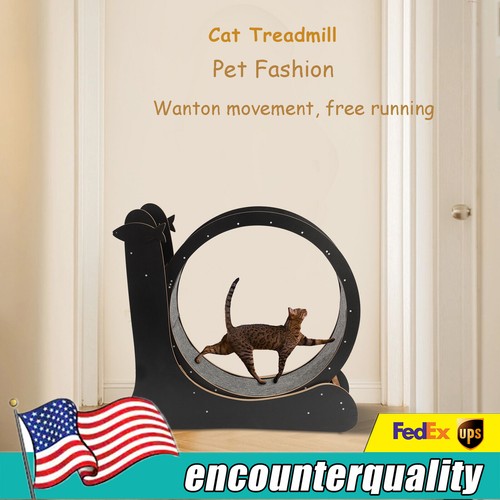Cat Exercise Wheel CatTreadmill Kitty Running Training Toy Treadwheel 33.1lbs
