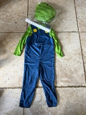 Super Mario Luigi Halloween Costume Kids Size 2T 2 pieces set costume  Hat