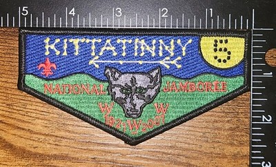 Kittatinny Lodge 5 S26 National Jamboree 2001 Boy Scout BSA WWW OA Flap Patch