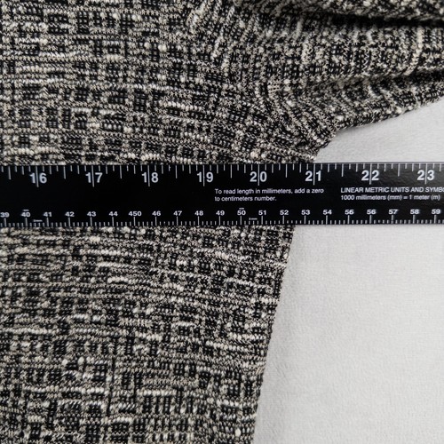 Coldwater Creek Sweater Womens Medium Black Tweed Cardigan Button Made USA - Picture 4 of 8