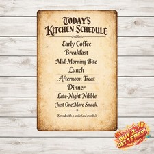 Garden Chickens Farmhouse Kitchen Decor 8x12 Vintage Poultry Metal Sign