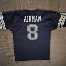 1990s vintage Logo Athletic NFL Dallas Cowboys Troy Aikman #8 Jersey 