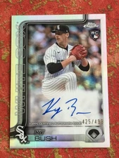 2025 Topps Chrome Ky Bush Rookie Auto Refractor /499 #RA-KB RC Chicago White Sox