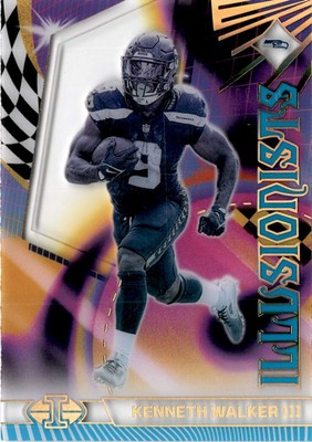 2023 Panini Illusions #6 Kenneth Walker III Illusionists Light Blue #/299