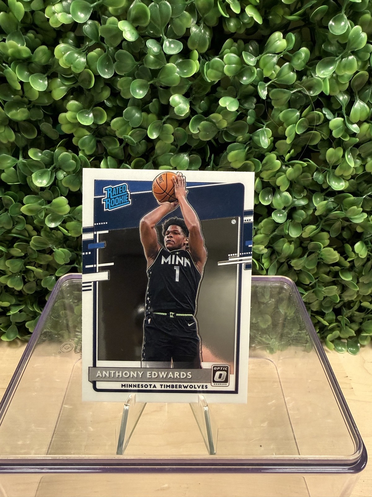 Anthony Edwards #151 Basketball Cards 2020 Panini Donruss Optic trading card — raw and PSA graded price guide