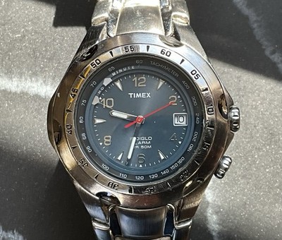Working Neo-Vintage Jul 2006 Timex  Shenmue  Style Alarm, Blue Dial, 42mm