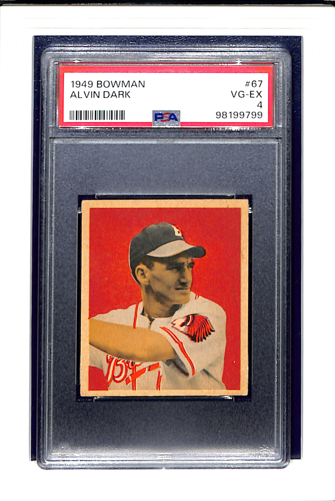 1949 Bowman #67 Alvin Dark PSA 4 SN 98199799