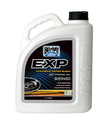 Bel-ray 840-1615 99130-B4LW EXP SYN ESTER BLEND ENGINE OIL 4T 15W50 4L