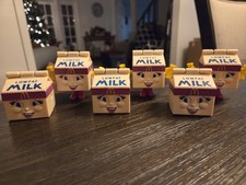 McDonalds Happy Meal 1993 Changeables Milk Carton Transforming Toys Lot of 6